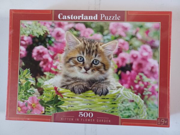 Castorland - Kitten in Flowers Garden - NIEUW