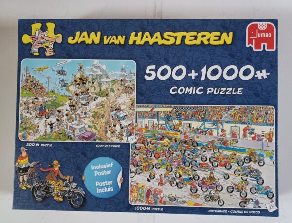 Jan van Haaasteren -  Tour de France - Motorrace - 500st - 1000st