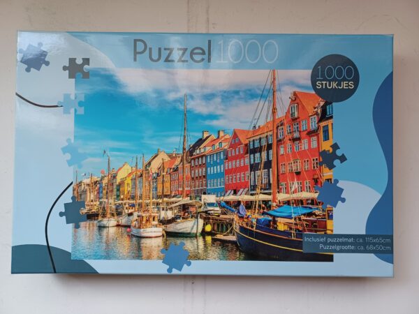 Puzzel met Puzzelmat - Boten en Huizen