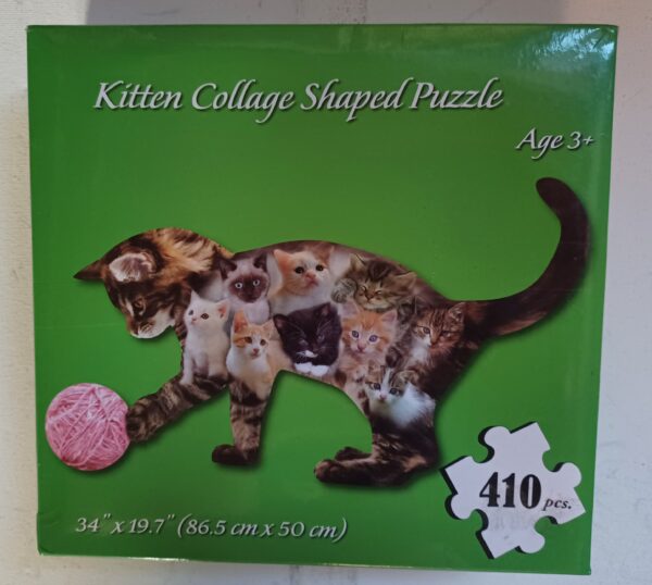 Shaped Puzzle - Kitten Collage 